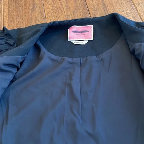 Kate Spade Jewel Button Ponte Jacket, Black, size 0 - Picture 8 of 10
